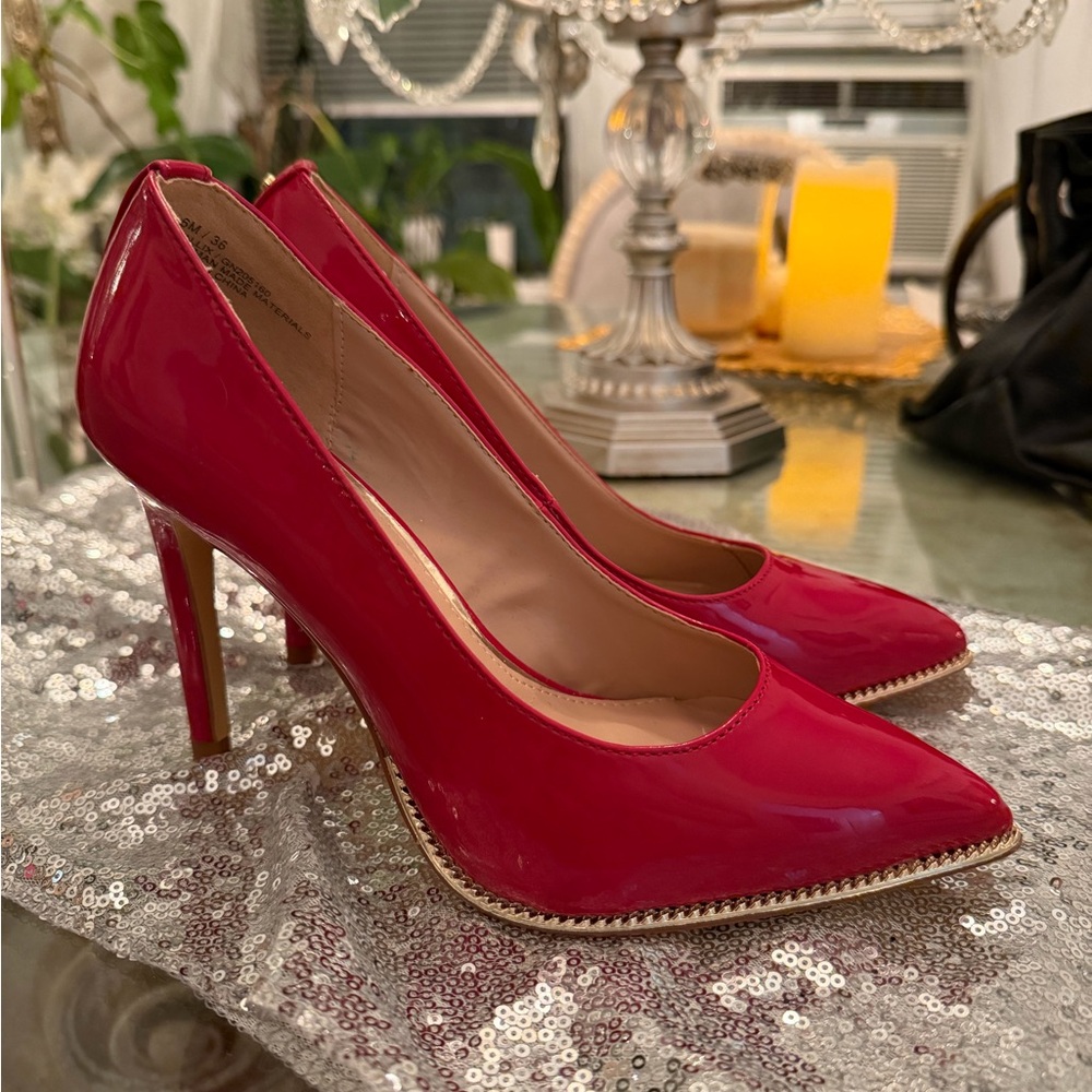 BCBGeneration Glossy Red Heels